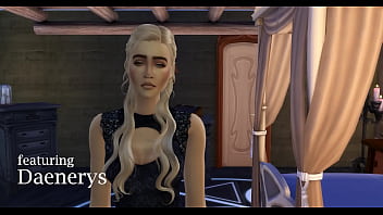 Parodie de Game Of Thrones - Daenerys Targaryen baise Jon Snow - Hentai 3d