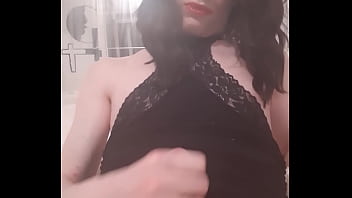 Dominant femme jerks cock while degrading you because you're a sissy loser