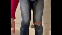 Girl Dared to Hold Bladder Has Accident in her Tight Jeans