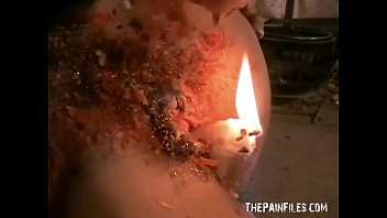 Kinky Crystels hot wax punishment and self t. bdsm of english fetish mode