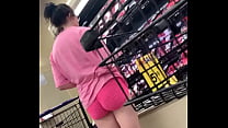Big ass in pink short shorts