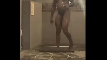 Sexy men naked  gym showers