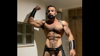 Master leather chaps big cock