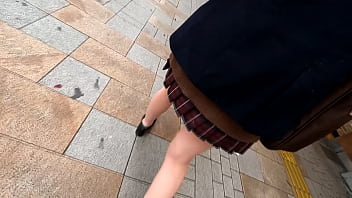 Escola Inocente de Cabelo Preto C-chan @ Shinjuku [Mulheres ● Cru / Uniforme / Blazer / Minissaia / Pernas Lindas / Creampie]