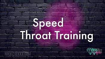 POV Throat Training Face Fuck in Race car Room
