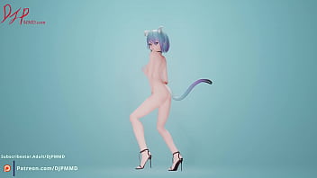 Sexy Catgirl MIA Short Hair front cam Blender render 1560