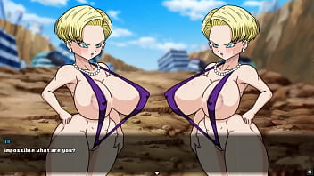 super slut z tournament 2 [dragon ball hentai game parody] ep3 android 18 is squirting while the old pervert is fucking her ass