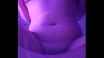 Horny teen with big tits masturbates while home alone