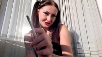 Sexy fetish and cigarette fetish from charming Dominatrix Nika