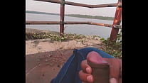 Nagpur guy Outdoor masturbating with nice view