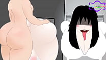 Ghost girl get her cheeks clapped (futa)