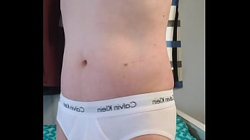 White Calvin Klein underwear underpant