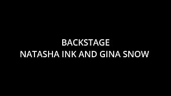 (versione secca) dietro la scena, atogm trio anale pervertito, Gina Snow e Natasha Ink, bwc, sputo di bevanda sniffante, rimming in plexiglass, crema