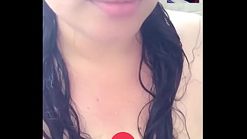 Video call 04 with the busty and sexy crystal, she takes a shower and shows me her ass and tits and squirts all my cum