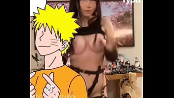 Topless girl doing NSFW TikTok Naruto Shippuden dance trend with cute animations - FYPTT