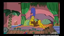 Homero y Marge cogen toda la noche Los Simpson