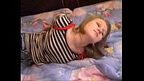 girl tied in the bed