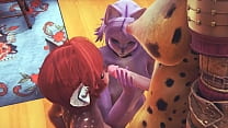Furry Hentai - Futanari Fawn Girl hat Sex mit Tiger Futanari - Japanischer asiatischer Manga Anime Film Game Porn