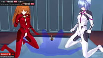 Erotik-Anime Rei, Asuka und Dreier-Creampie, inklusive Lesben Kostenlose Probe