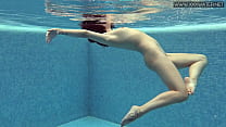 Lady Dee cute shy Czech teen swimming