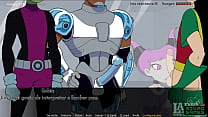 jeune femme Titans ep 32 Jinx Bukkake Beast Boy, Cyborg et Robin