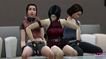 [TRAILER] Resident evil - Lesbian Parody - Ada Wong, Jill Valentine and Claire Redfield