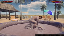 Ethan contre Scara (Combattant nu 3D)