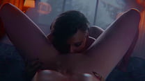 Due lesbiche fanno sesso - animazione erotica in 3d e porno soft
