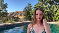 Olivia Madison POV BJ by the pool
