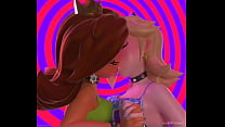 Daisy & Rosalina Kissing