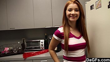 Dagfs - Horny Redhead Teen Surprised With Sex In Kitchen