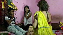 ガールフレンドは彼女のBFにホットな家主とのセックスを許可します!!インドのホットセックス
