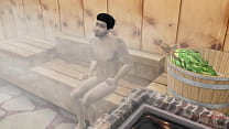 The sims 4, sexo quente na sauna com uma estranha esposa hindi