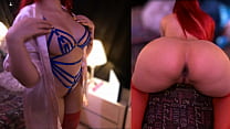 Sexy Tetona Desnudandose Frente al Espejo, Culo y Tetas sexy.