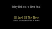 A gata curvilínea Haley Hollister está boquiaberta e cheia de bunda pela primeira vez!