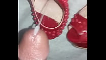 red heels cum