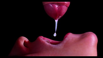 CLOSE UP: BEST Milking Mouth for your DICK! Sucking Cock ASMR, Tongue and Lips BLOWJOB DOUBLE CUMSHOT -XSanyAny 10 min
