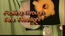 Follando a través de Fleshlight Tera