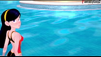 Violet Parr dentro de la piscina POV | Los Increíbles | Corto (mira la versión completa en RED y escenas adicionales en premium)