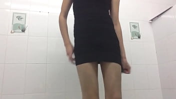 Sexy dance in dress and lingerie.