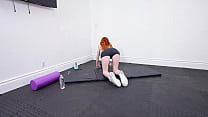Tiny And Skinny Redhead Teen Madi Collins Fucked By Gym Owner - POV 60FPS