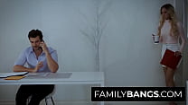 FamilyBangs.com ⭐ Petite StepNiece Plumbed in her Stepuncle's Office, Carmen Caliente, Jay Smooth