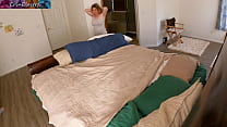Stepmom shares bed with stepson to make room