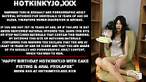 Alles Gute zum Geburtstag, Hotkinkyjo mit Kuchenfisting und Analprolaps