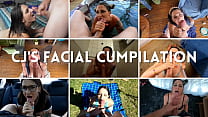 CJ's Cum Facial Compilation #1