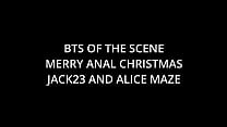 nos bastidores de feliz Natal anal, Alice Maze, mijando, sexo pesado, apenas anal, bdsm, bondage, salto alto, rimming