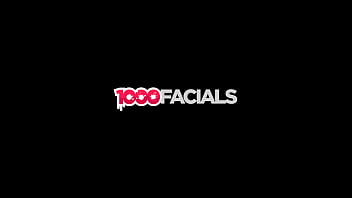 1000Facials - Mega Hot Smokin Brunette Deepthroats And Slurps On Huge Cock