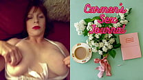 Granny Carmen's Dildo Fucking Cock Sucking Orgasm