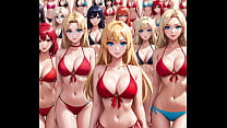 ¡Cientos de chicas anime sexys en Paradise Island!