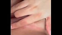 Young girl all honeyed touching herself